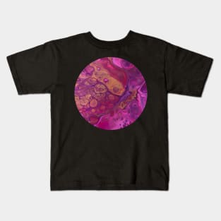 Pink Passion / Acrylic Pouring Kids T-Shirt